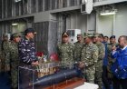 Panglima TNI Dampingi Menhan RI Saksikan Uji Penembakan Torpedo Kapal Selam Otonom Buatan Anak Bangsa