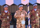 DFC MINUSCA Pimpin Upacara Medal Parade BANBAT-11 Dan BANMED-2/3