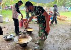 TNI Operasikan Dapur Lapangan di Langkat untuk Bantu Warga Terdampak Banjir