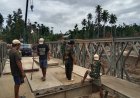 Pembangunan Jembatan Bailey Teupin Reudeup Penghubung Bireuen–Aceh Utara Capai 99 Persen