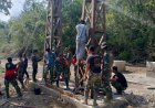 TNI AD Lanjutkan Progres Jembatan Penghubung Desa di Kecamatan Linge Aceh Tengah