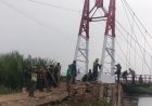 TNI AD Rampungkan Rehab Jembatan Gantung di Langkat, Akses dan Konektivitas Warga Kembali Normal