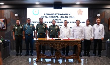 Mabes TNI dan Kementerian Kelautan dan Perikanan Teken MoU Sektor Kelautan dan Perikanan