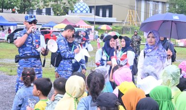 Mengenal Dunia Dirgantara, Ratusan Pelajar Makassar Kunjungi Lanud Sultan Hasanuddin
