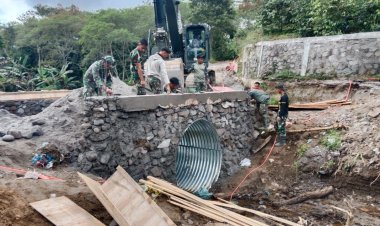 Satgas Gulbencal Kodam IM Percepat Jembatan Armco Bener Meriah, Akses Vital Warga Segera Pulih
