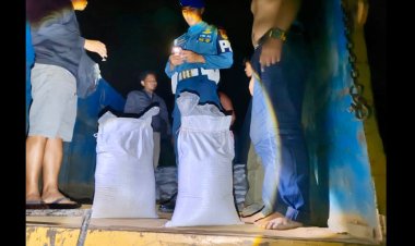 Satlap Tri Cakti, Pusintel TNI AL, dan Lanal Babel Berhasil Gagalkan Penyelundupan Bijih Timah di Pangkal Balam