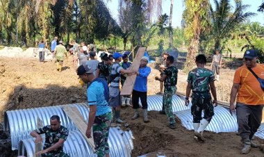 Satgas Gulbencal Kodam I/Bukit Barisan Tuntaskan Perbaikan Jembatan di Tapanuli Selatan, Akses Warga Pulih 100 Persen