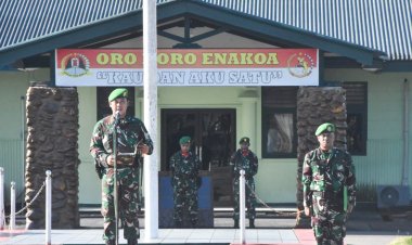 Dandim 1710/Mimika Pimpin Upacara 17-an, Tekankan Kewaspadaan dan Sampaikan Amanat Kasad