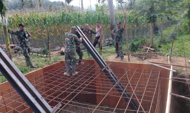 TNI AD Percepat Pembangunan Jembatan Gantung di Lima Puluh Kota, Akses Warga Segera Pulih