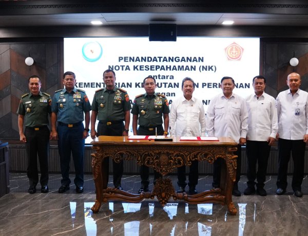 Mabes TNI dan Kementerian Kelautan dan Perikanan Teken MoU Sektor Kelautan dan Perikanan