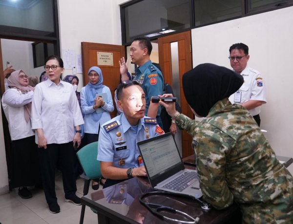 TNI Dukung Program Pemerintah, Wakapuskes TNI Tinjau Pelaksanaan CKG di FKTP Mabes TNI